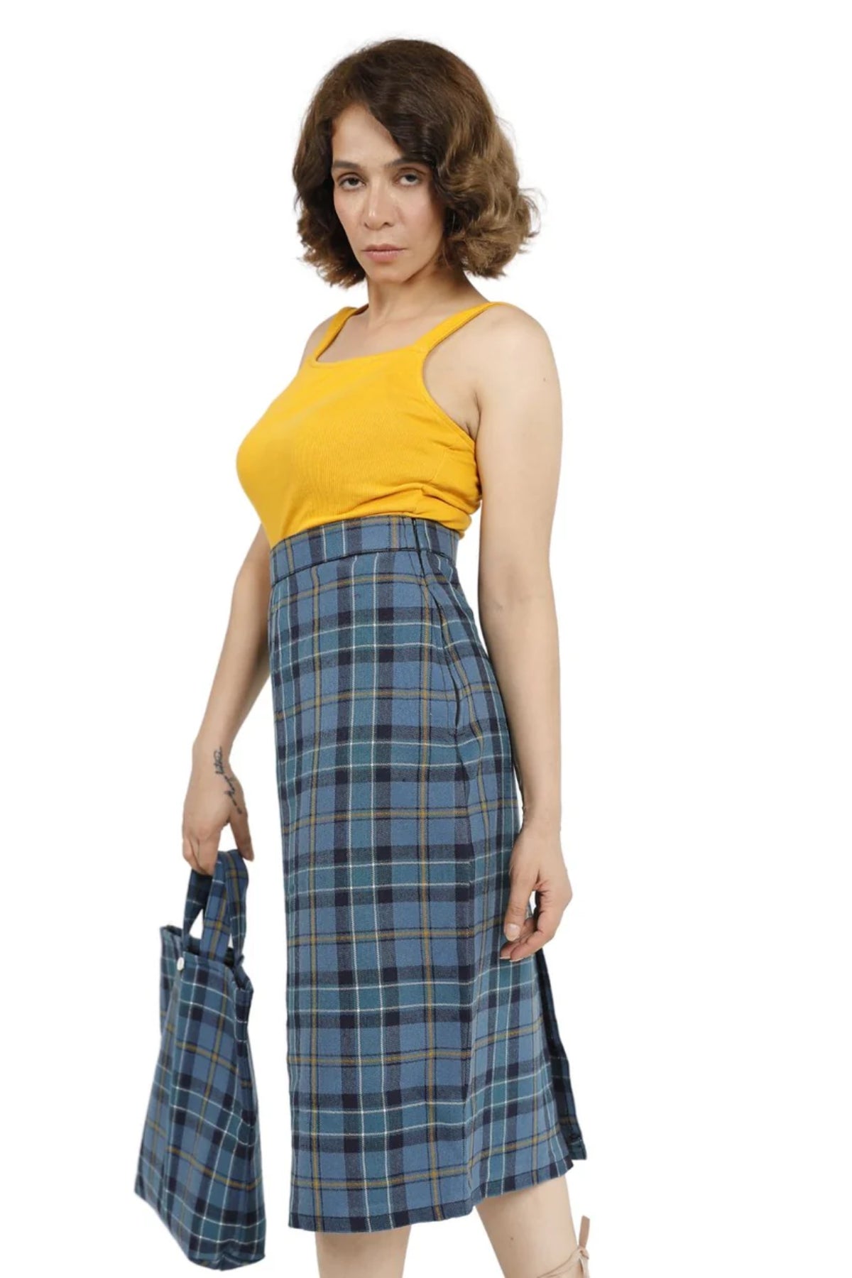 Pencil midi skirt