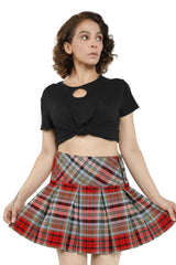 Criss-Cross Pleat Skirt