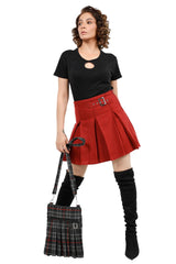 Tartan Twirl Pleated Plaid short Skirt