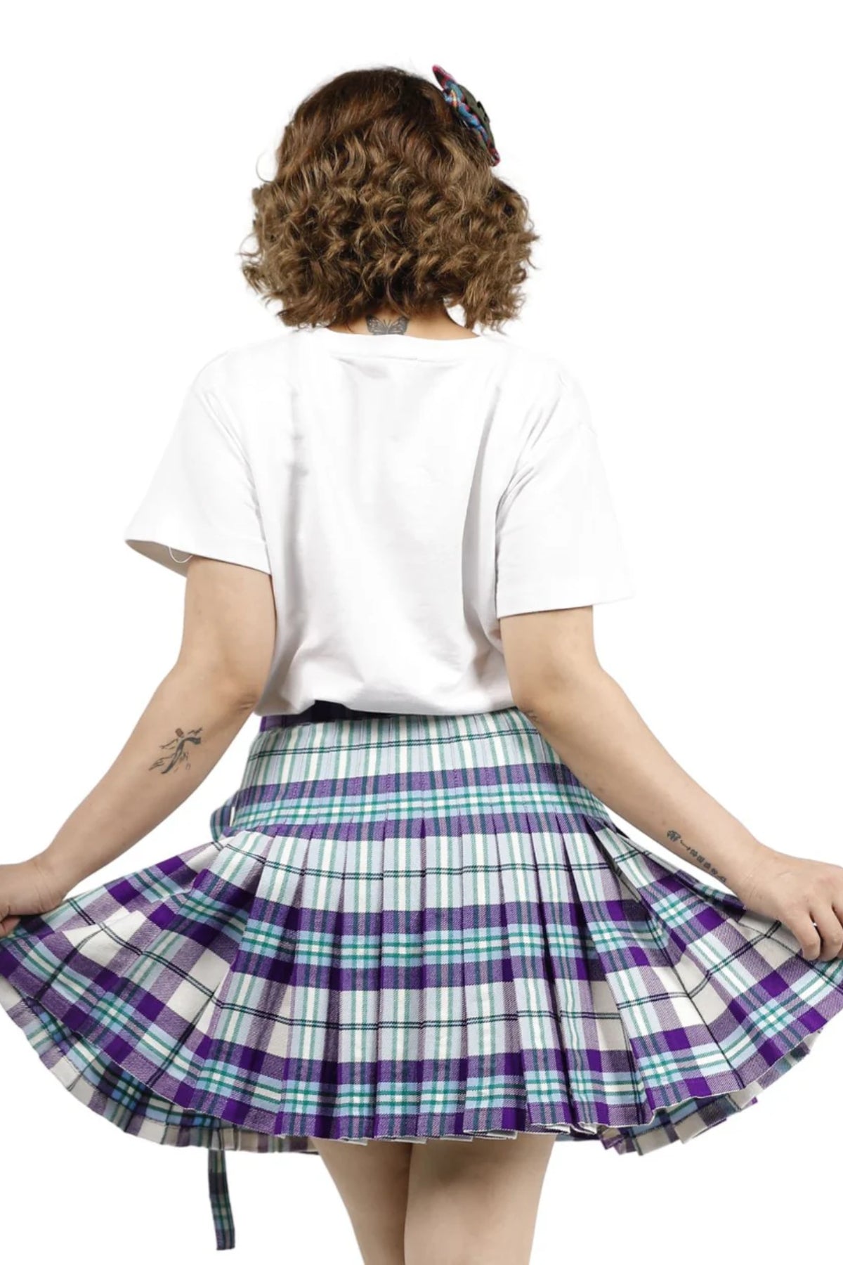 Lassie Wrap Plaid Skirt