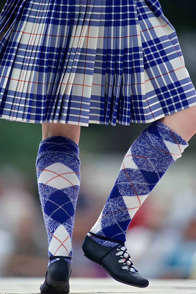 fringe tartan skirt