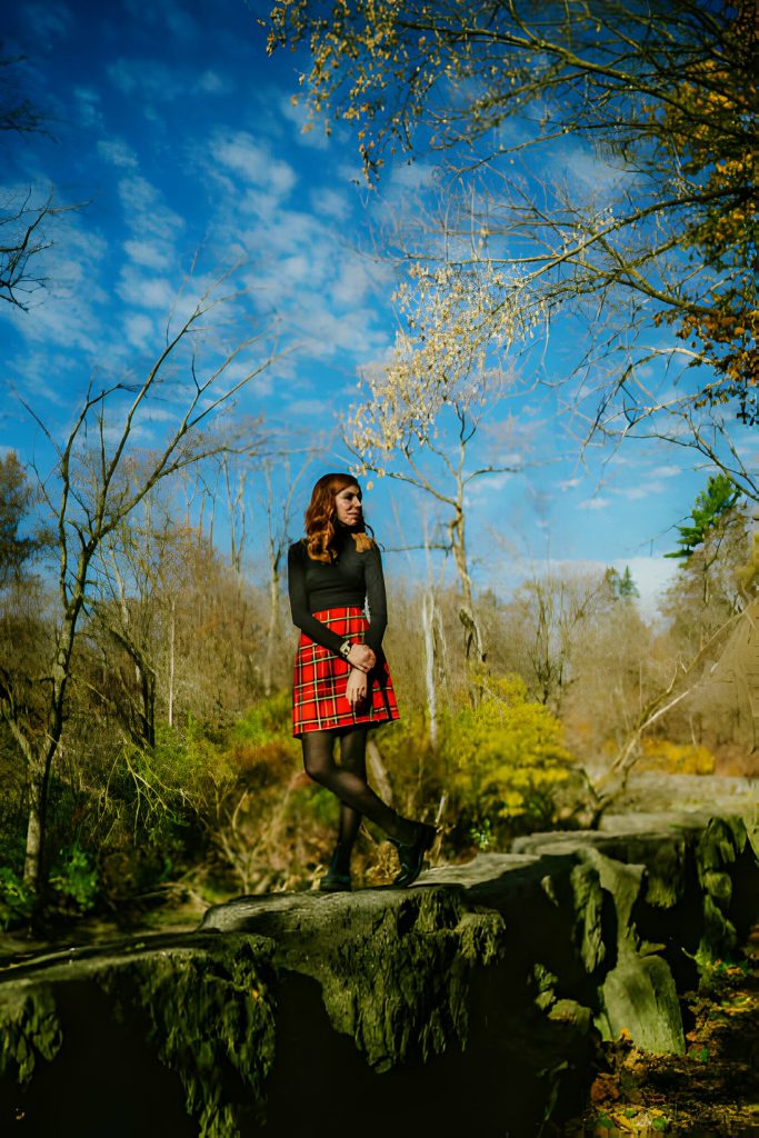 tartan plaid pencil skirt